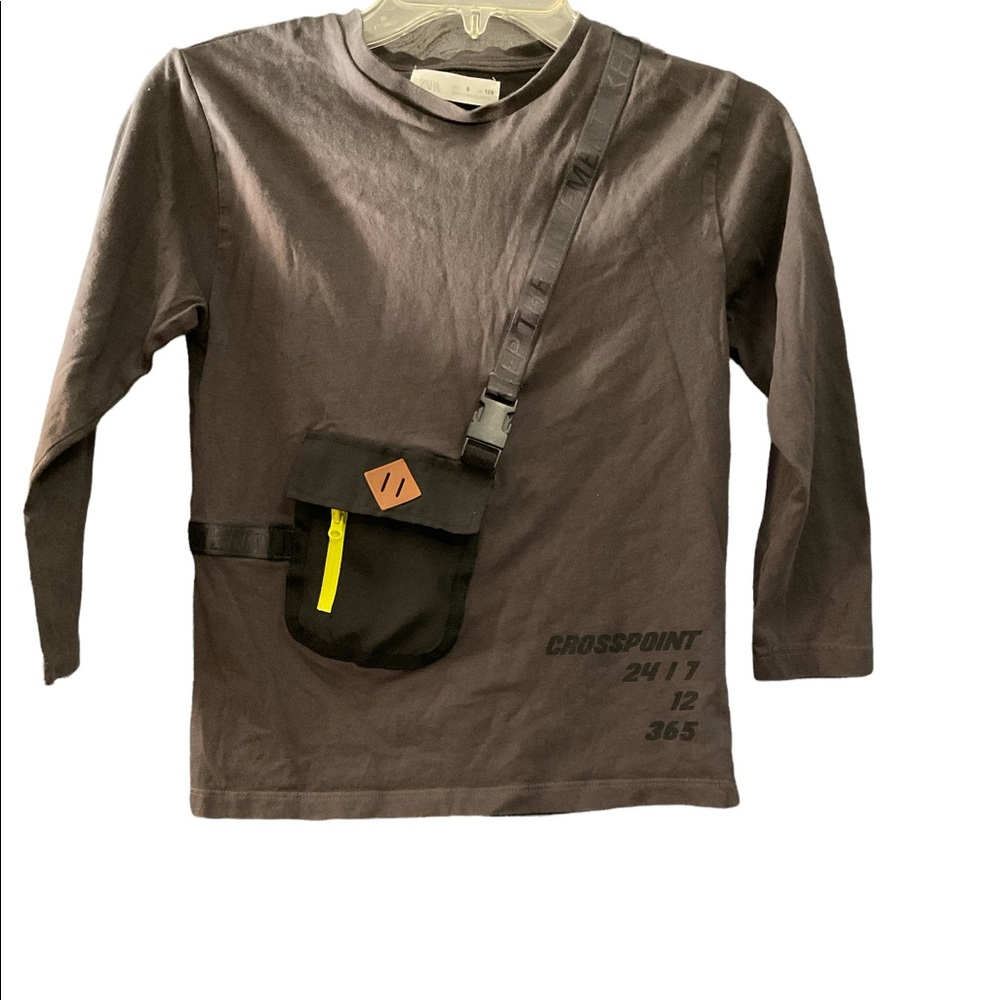 ZARA Long  sleeve shirt with Fanny pack attached